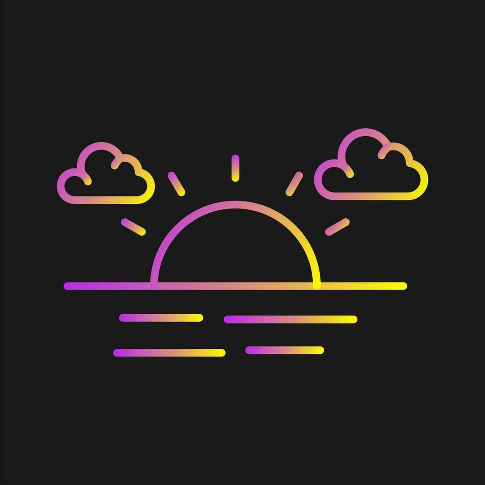 Sunset Vector Icon