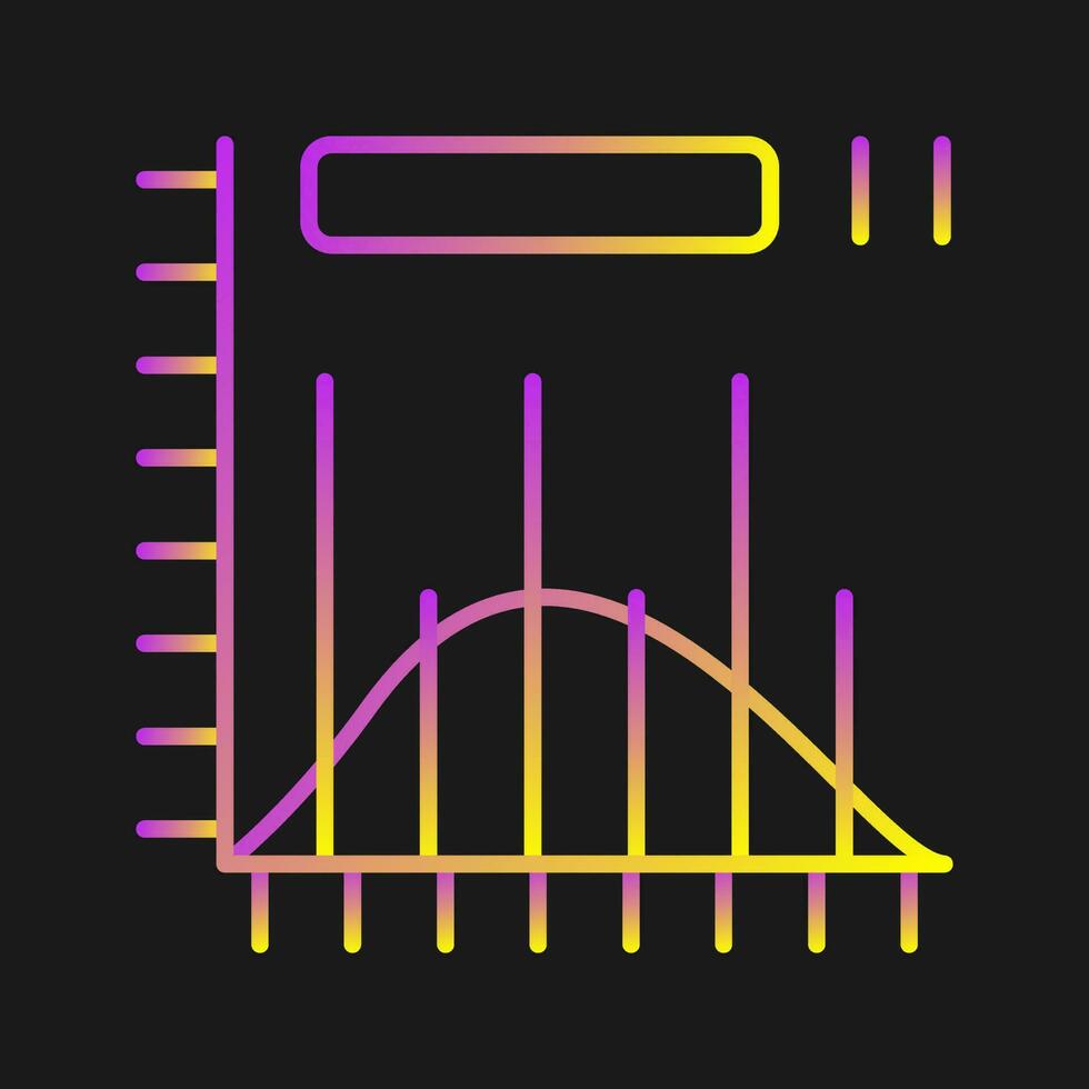 icono de vector de histograma