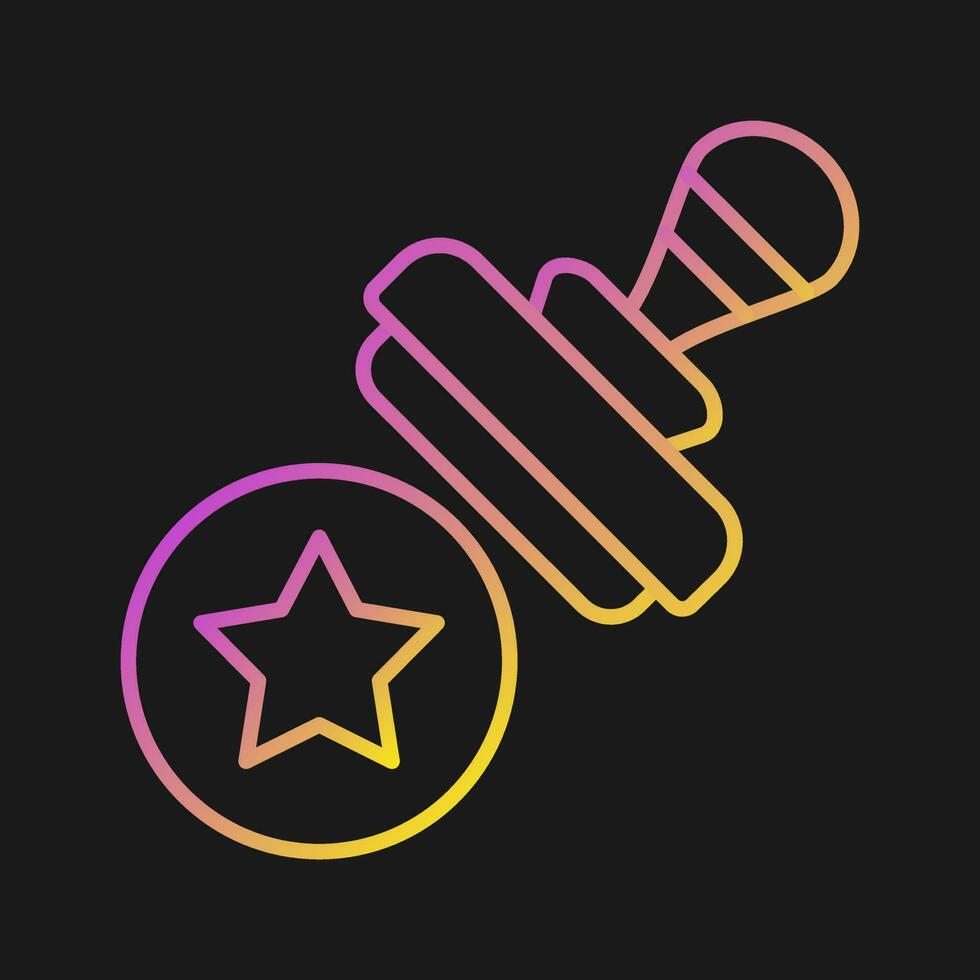 icono de vector de sello