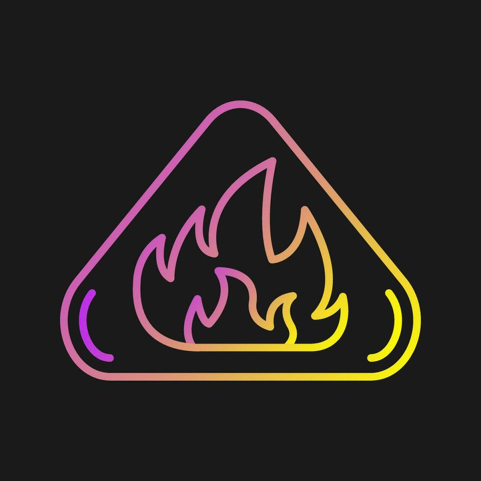 Fire Danger Vector Icon