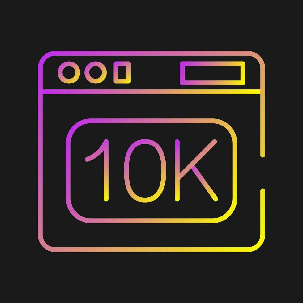 10k Vector Icon