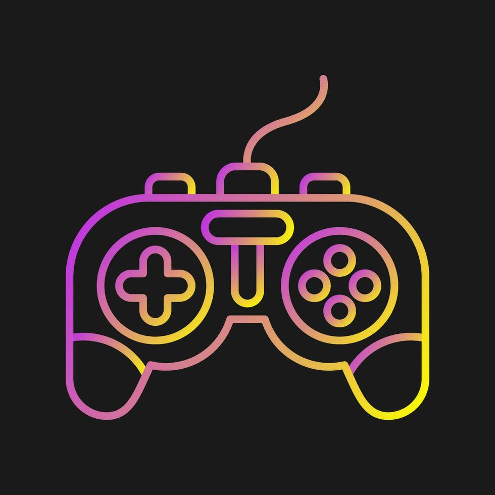 icono de vector de consola de juegos