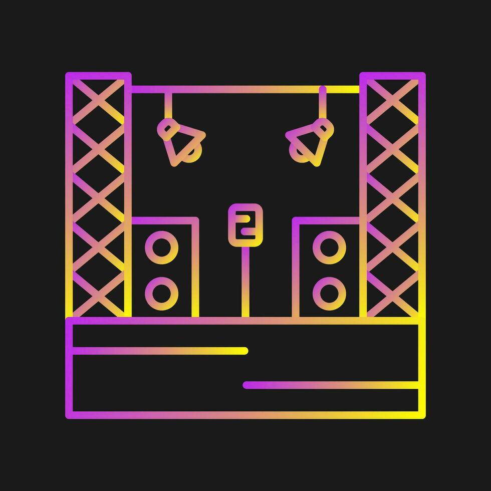 Stage Vector Icon