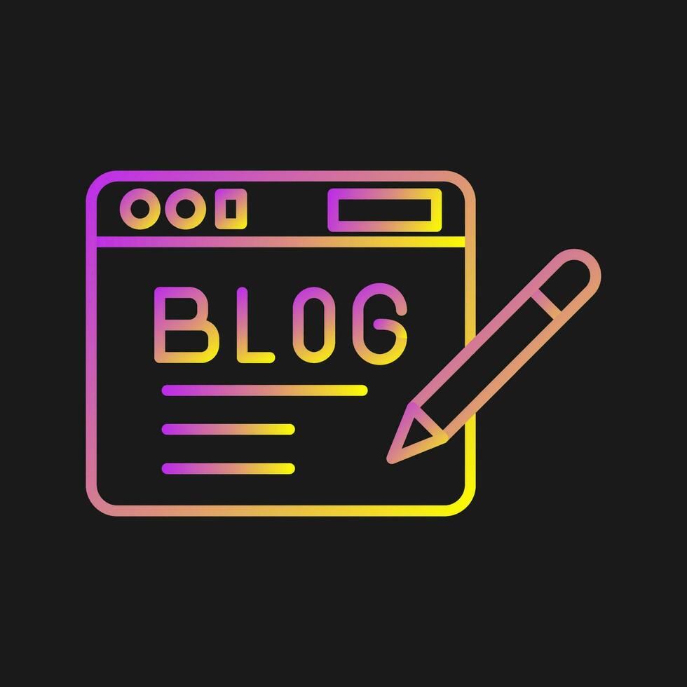 Blog Vector Icon