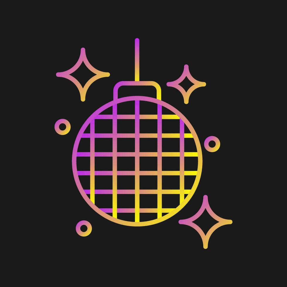 icono de vector de bola de discoteca