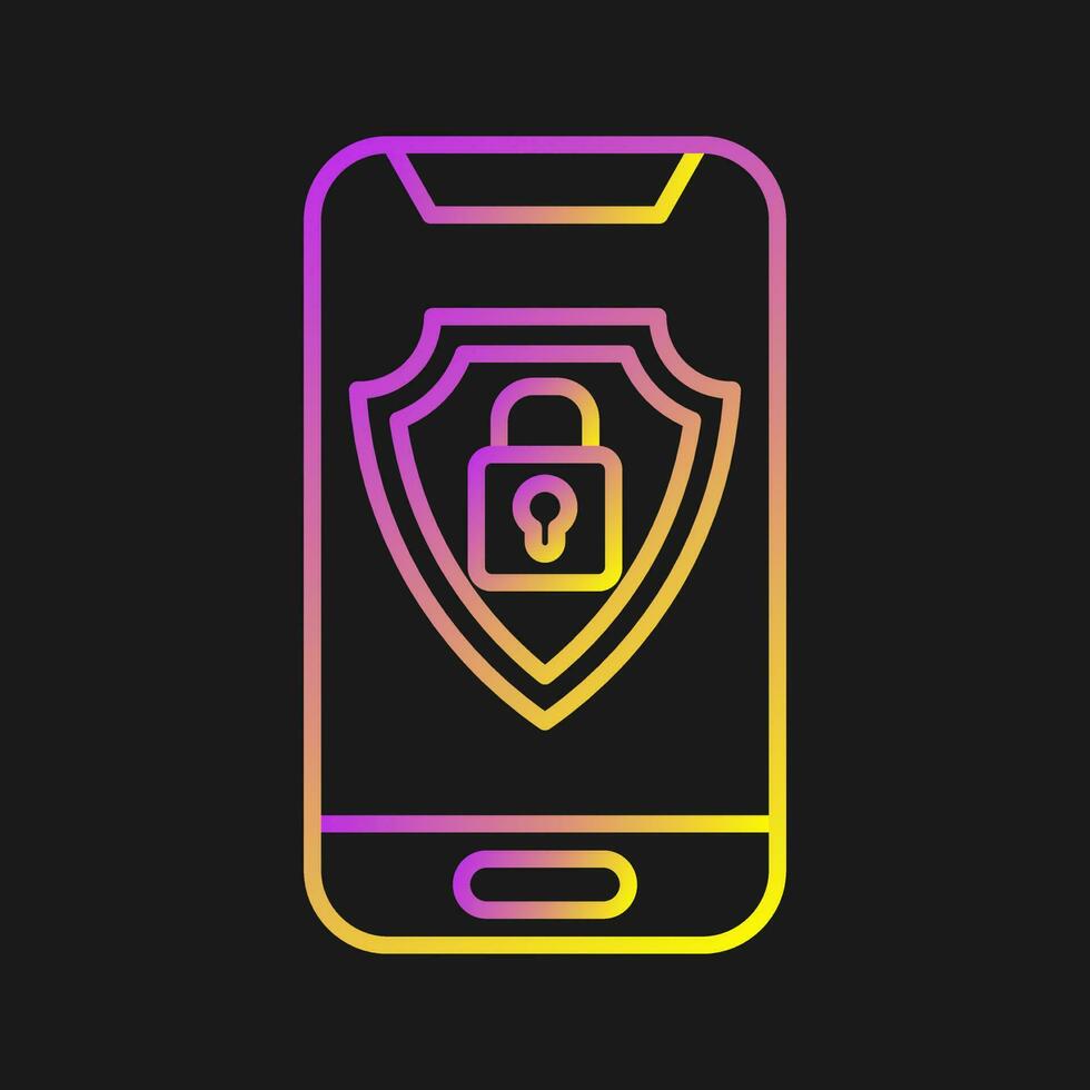 Mobile Security Vector Icon