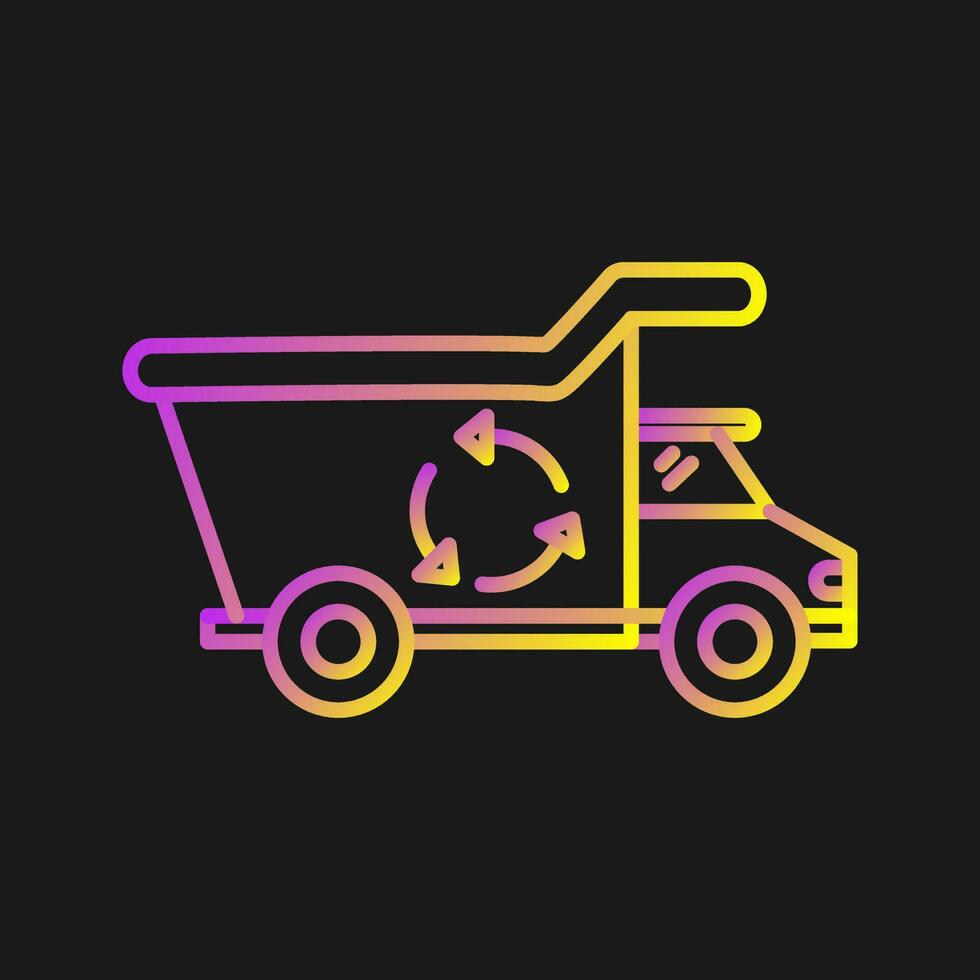 Recycling Truck Vector Icon