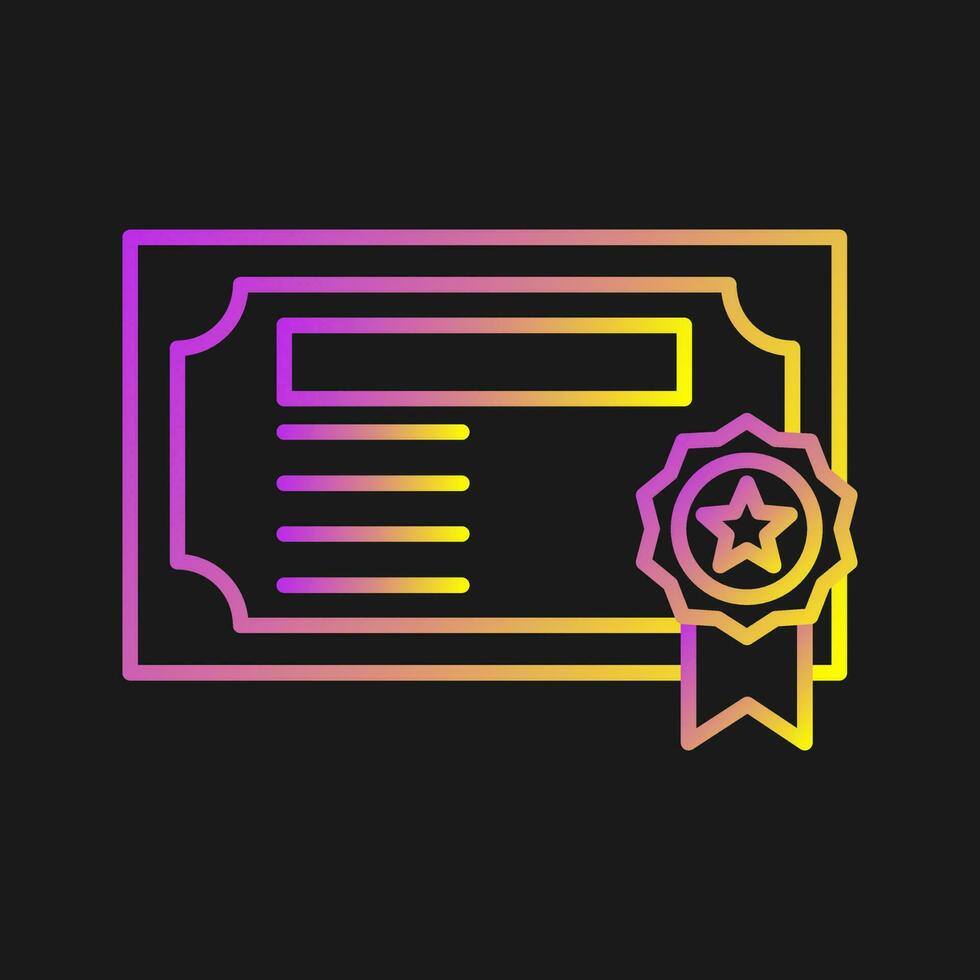 Certificate Vector Icon