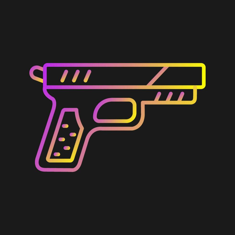 icono de vector de pistola