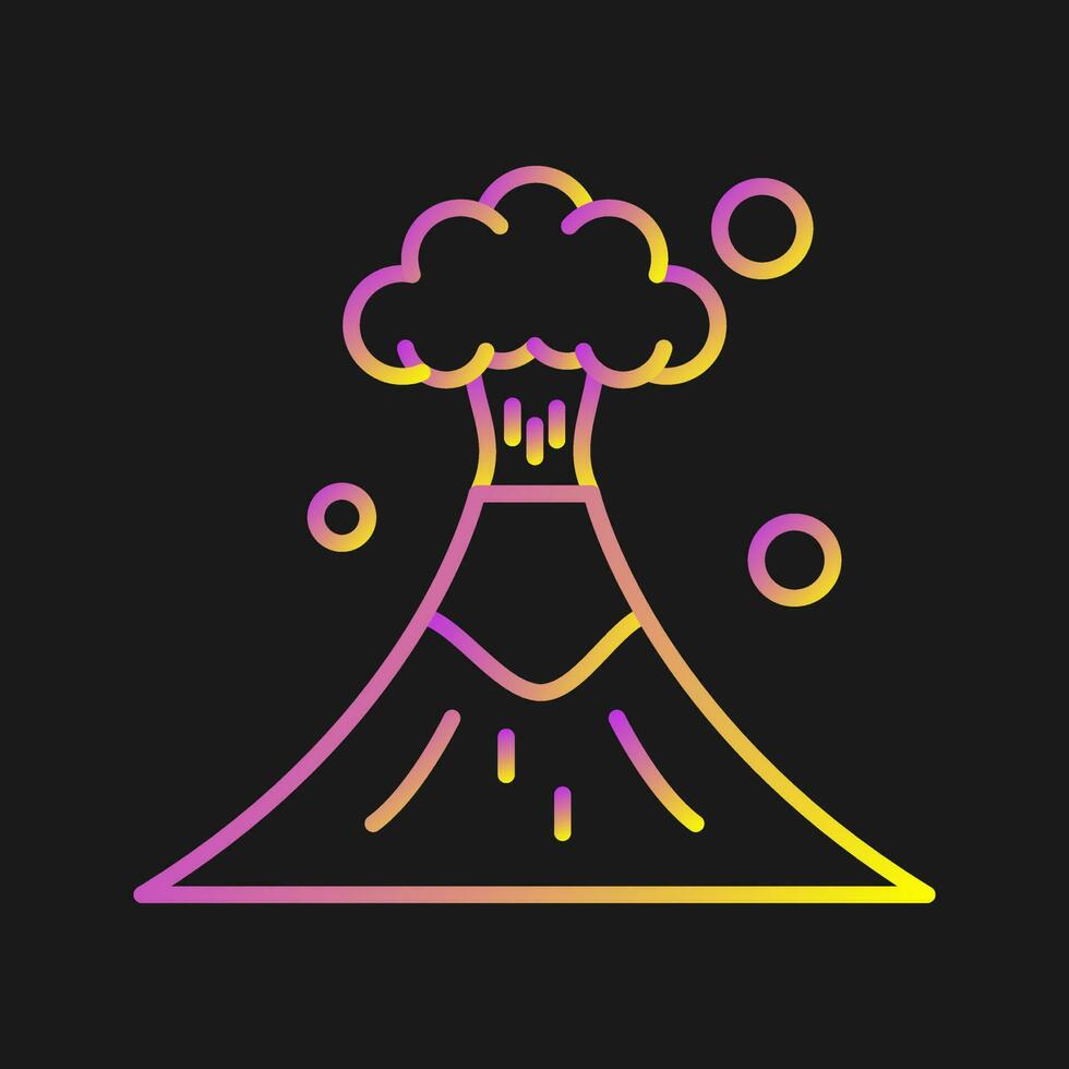 Volcano Vector Icon