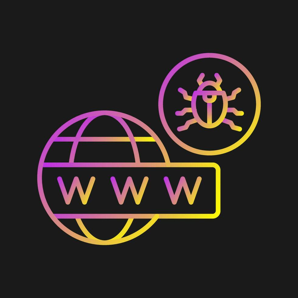 Worldwide Hack Vector Icon