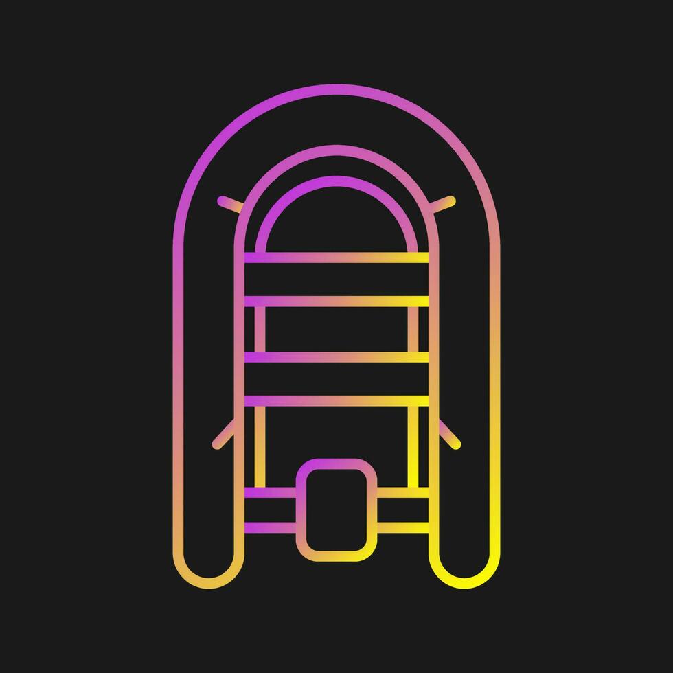 Inflatable Boat Vector Icon