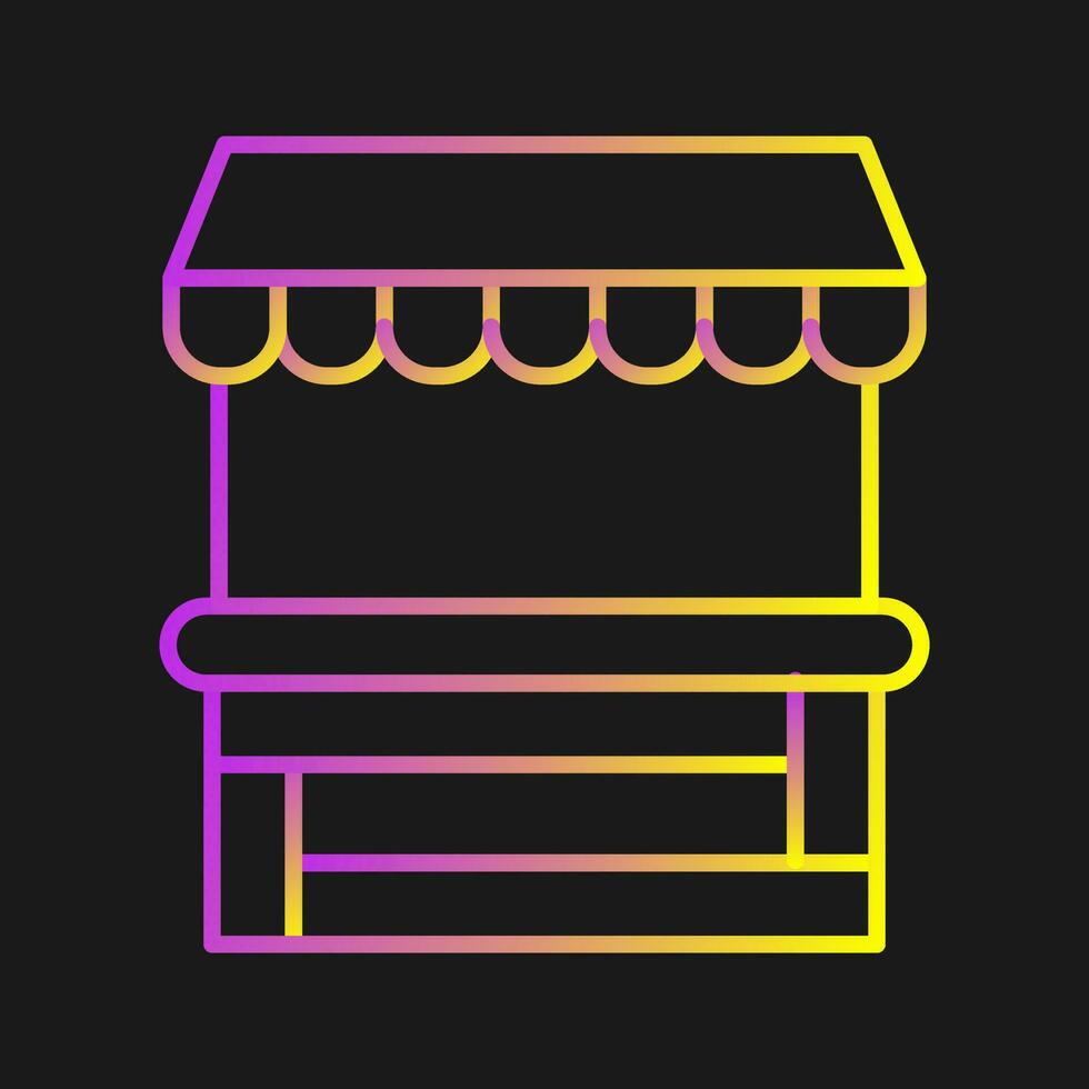 Food Stand Vector Icon