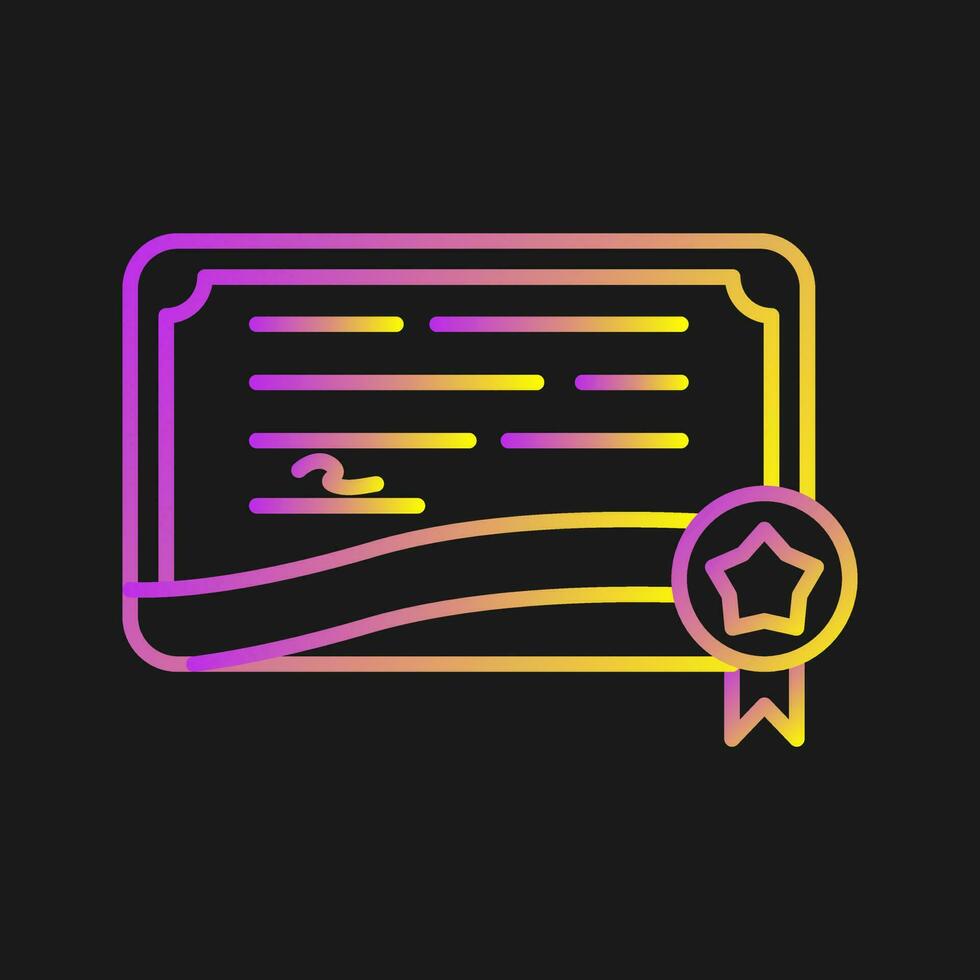 Certificate Vector Icon