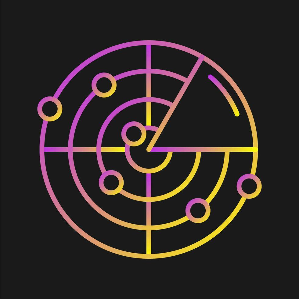 Radar Vector Icon