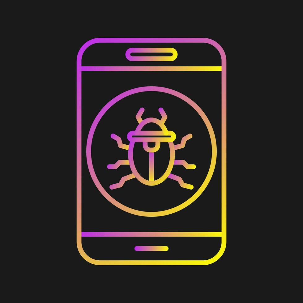 Mobile Virus Vector Icon
