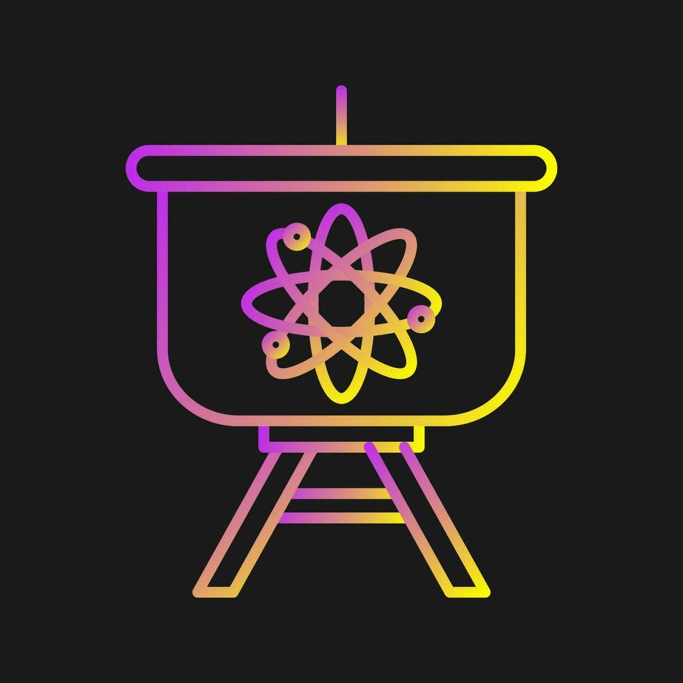 Atom Presentation Vector Icon