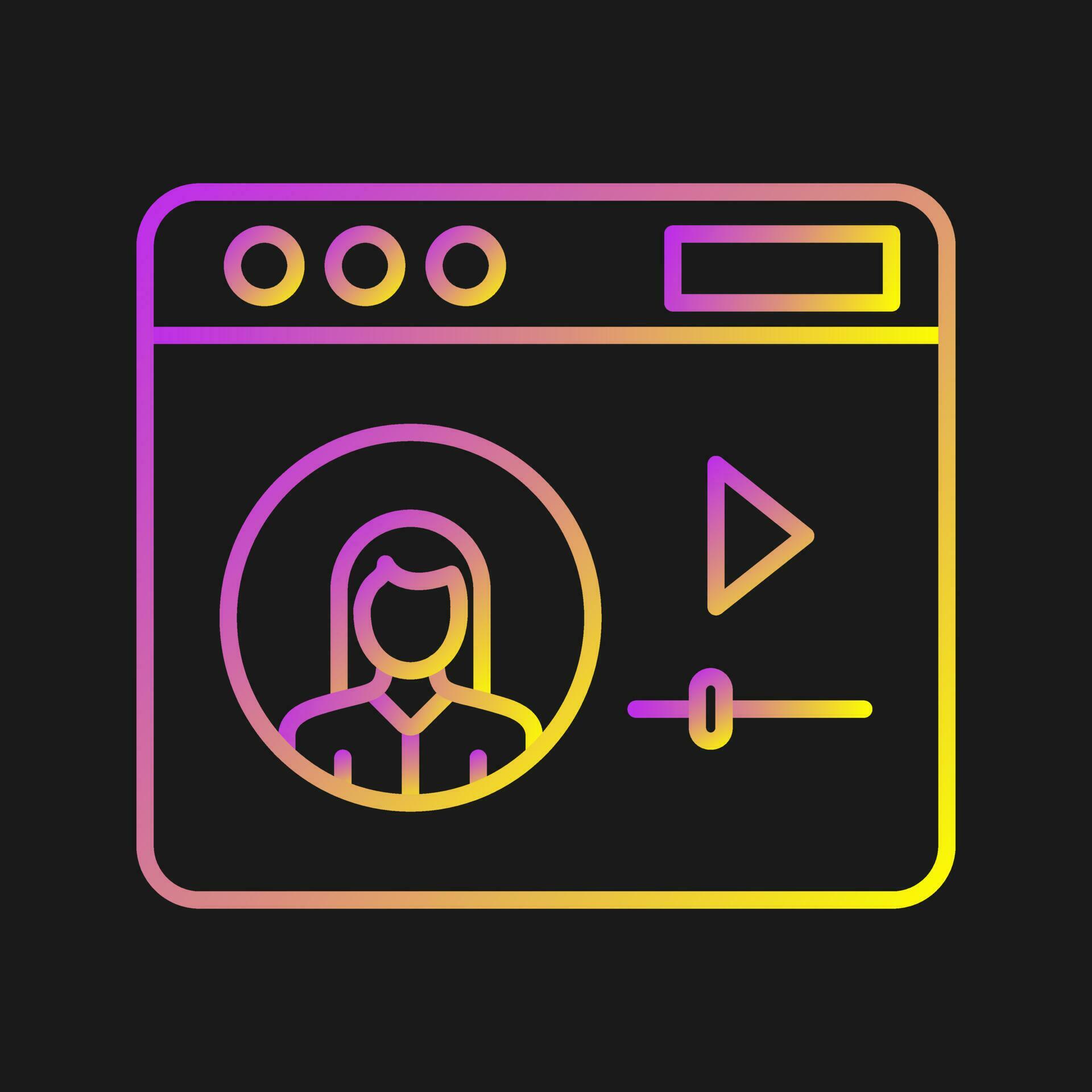 Video Tutorial Vector Icon 23700639 Vector Art at Vecteezy