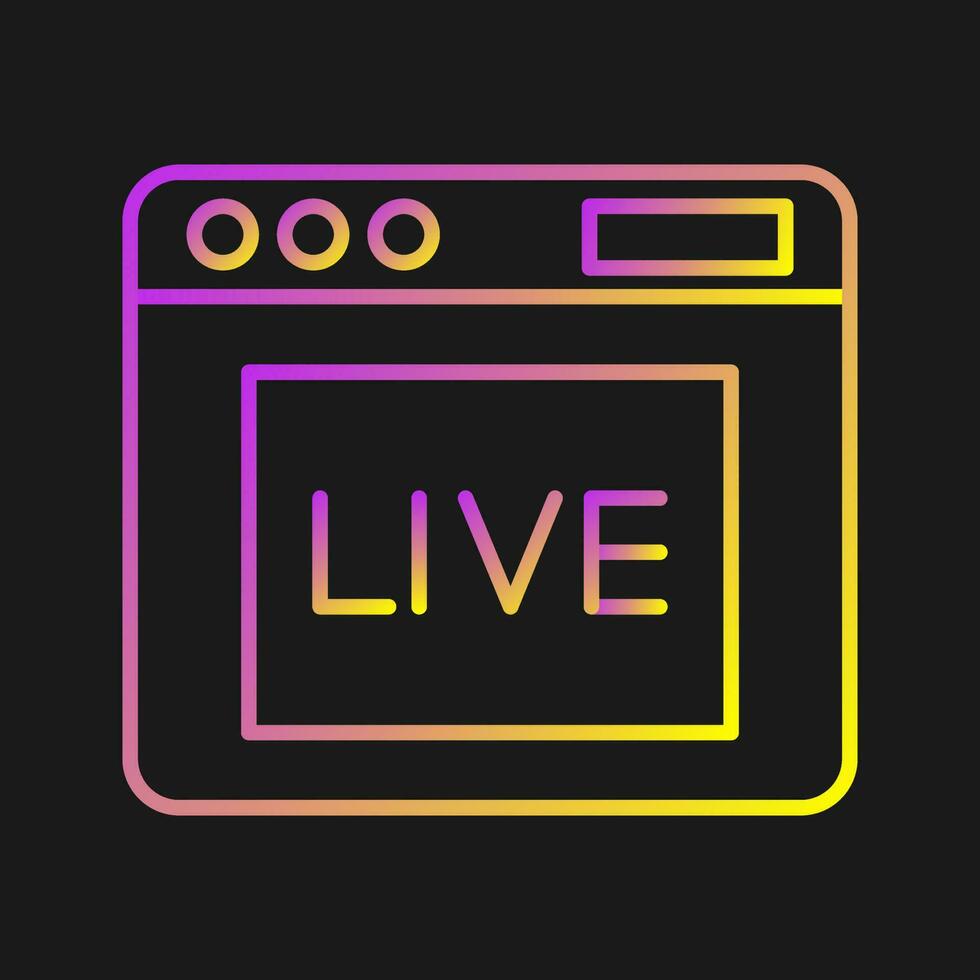 Live Vector Icon