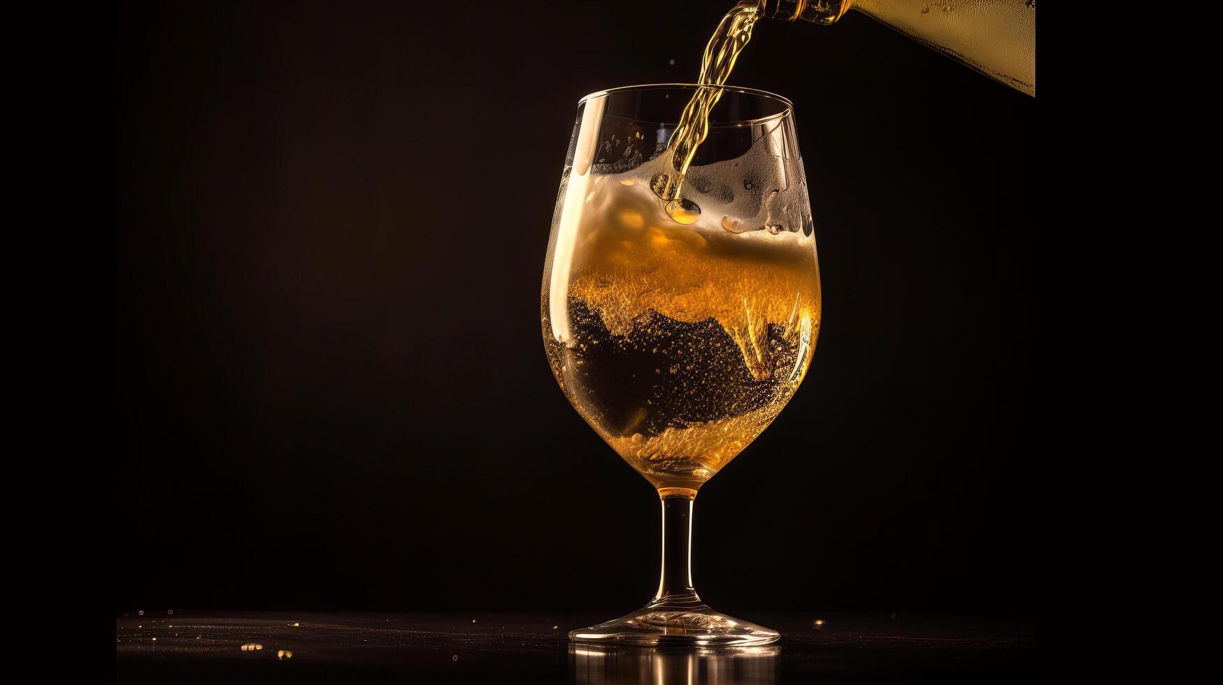 Beer glass. Illustration photo