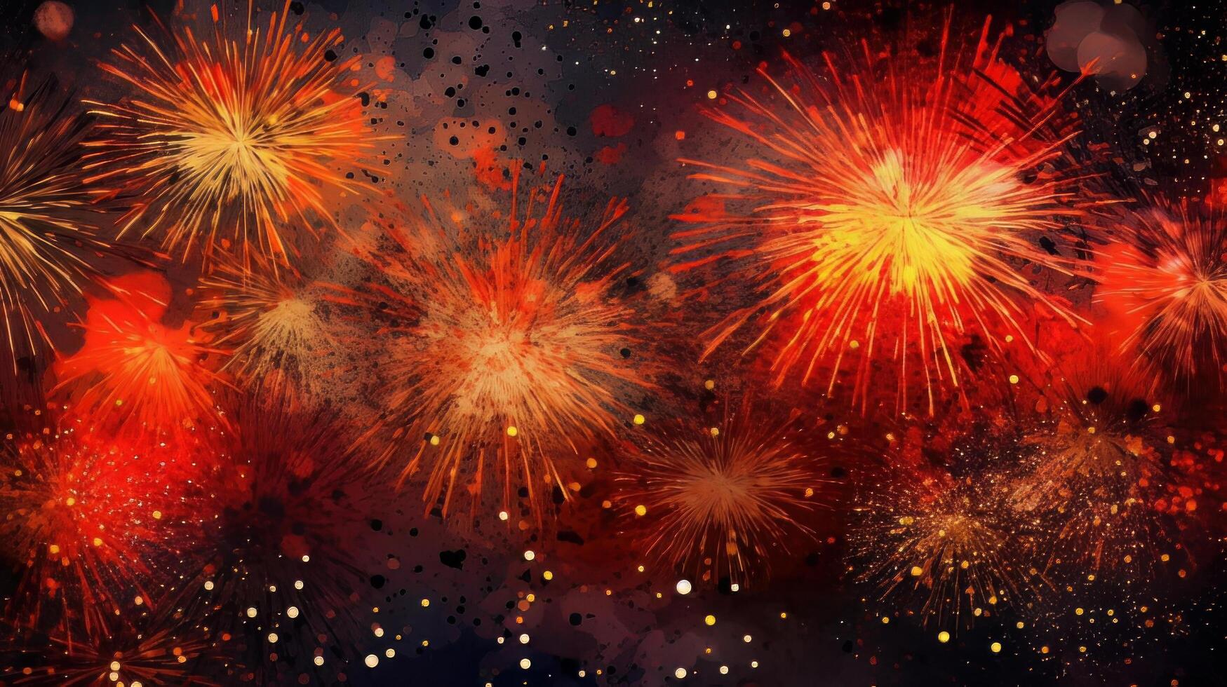 Party Holiday Background with Firework. Illustration photo