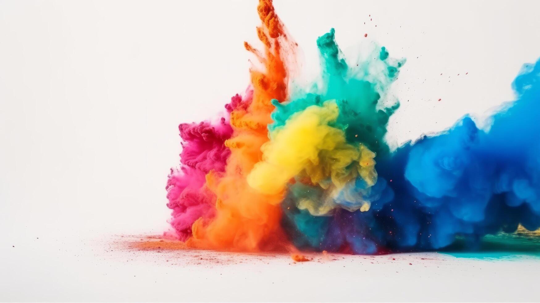 Holi colors. Illustration photo