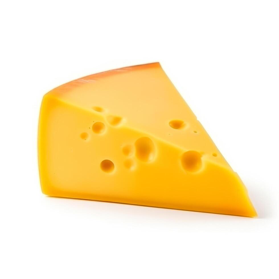 Piece of cheese isolated. Illustration photo