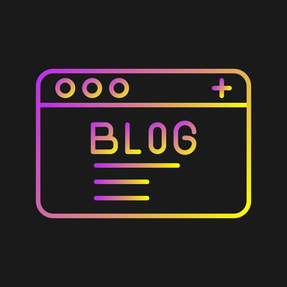 Blog Vector Icon