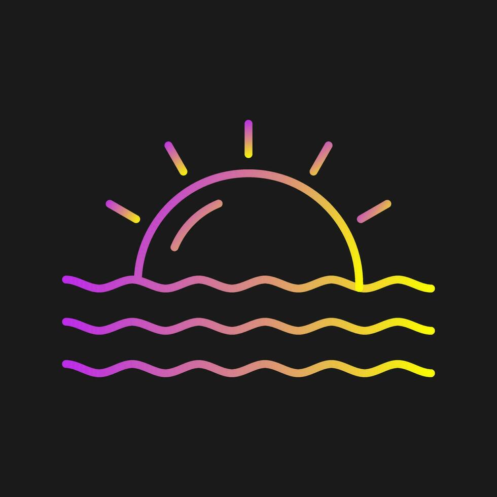 Sunset Vector Icon