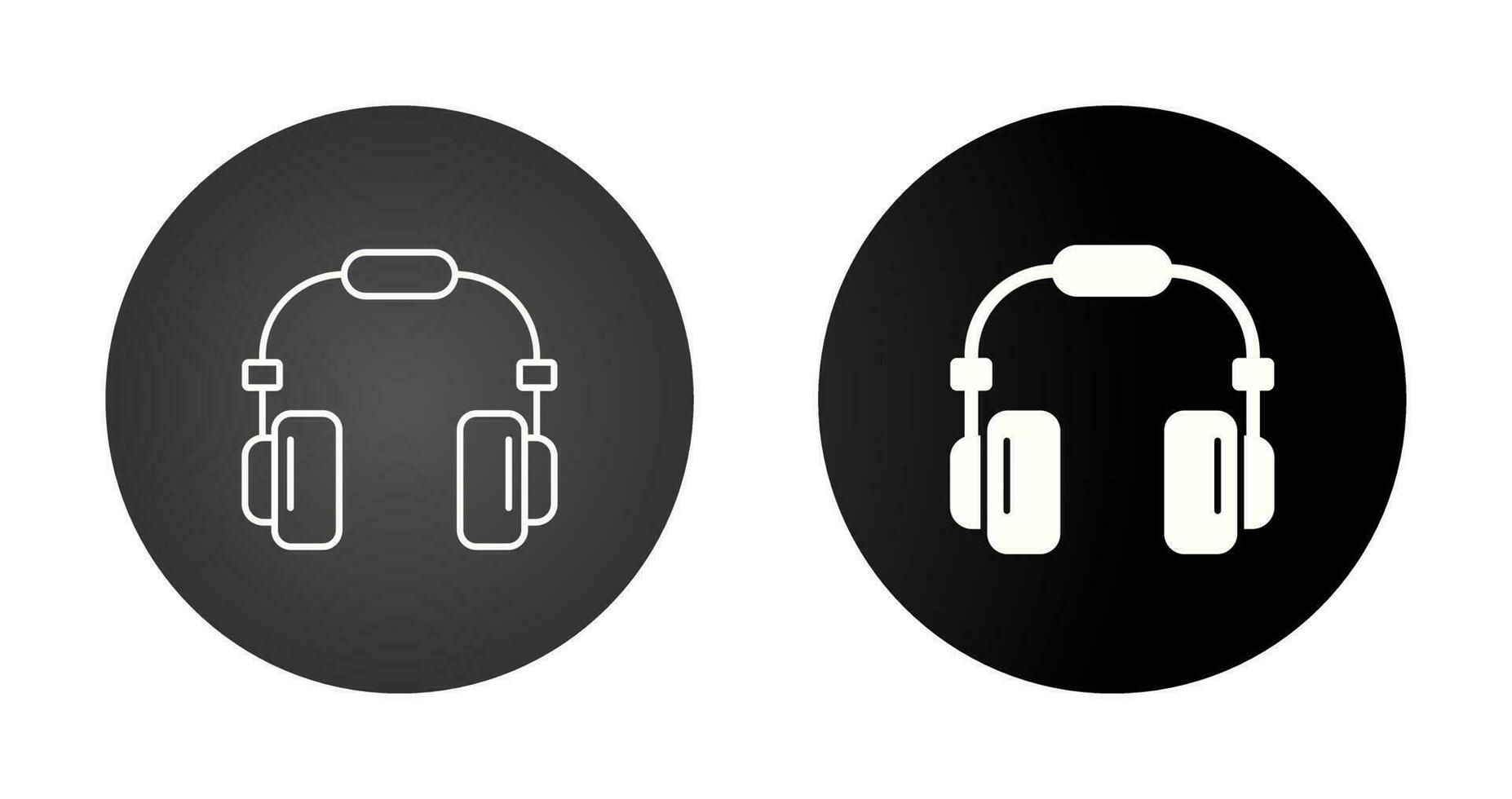 headphone Vector Icon Set