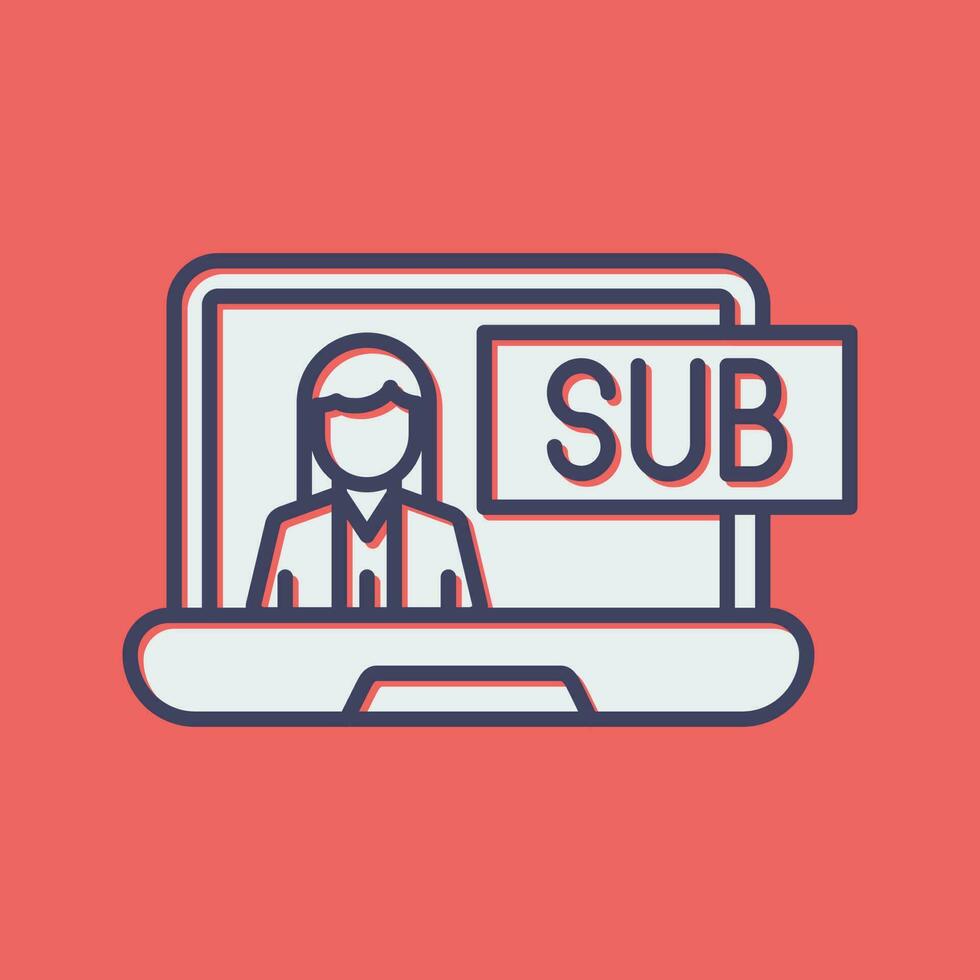 Subscriber Model Vector Icon