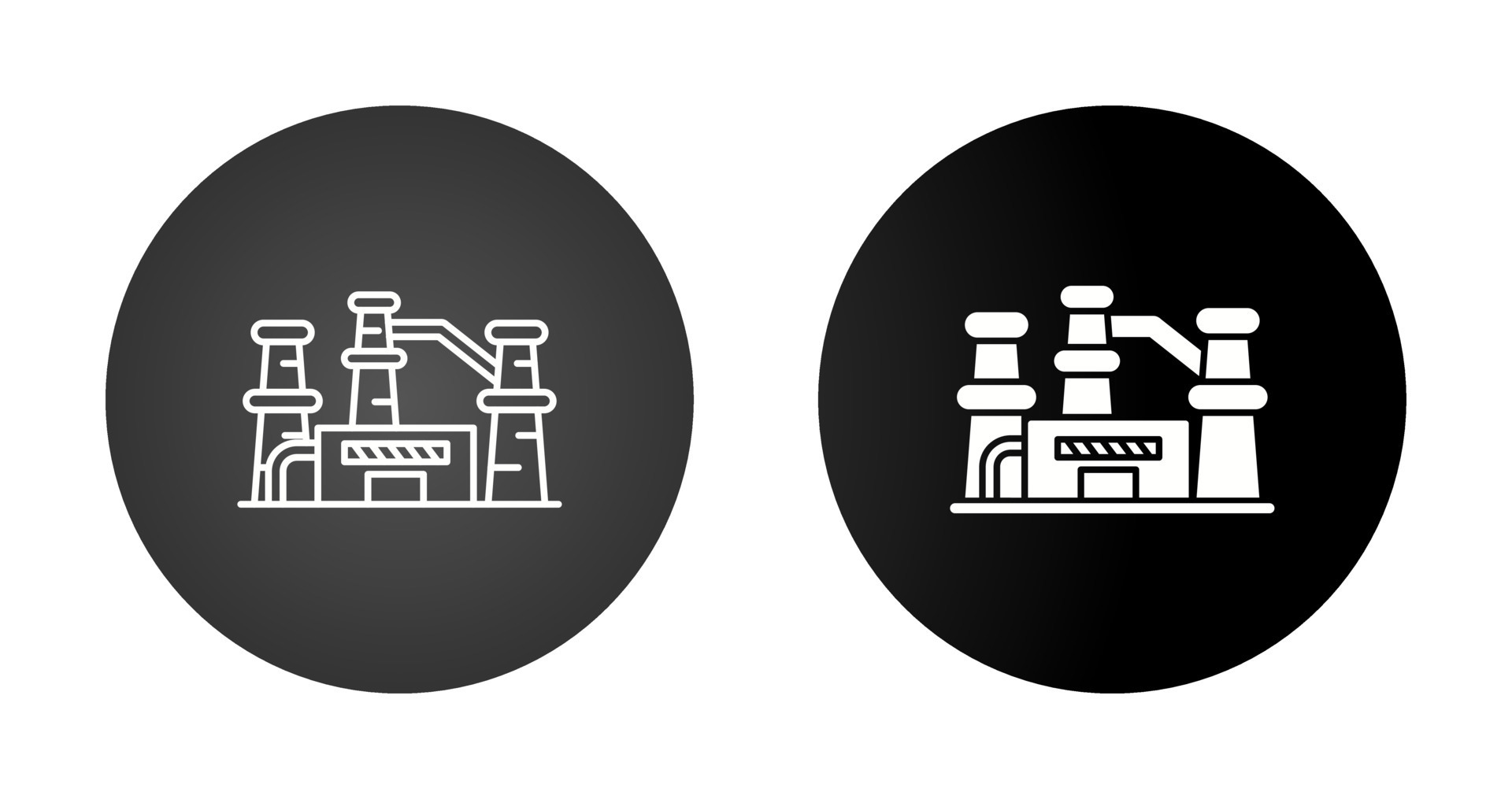 factory Vector Icon Set 23703690 Vector Art at Vecteezy