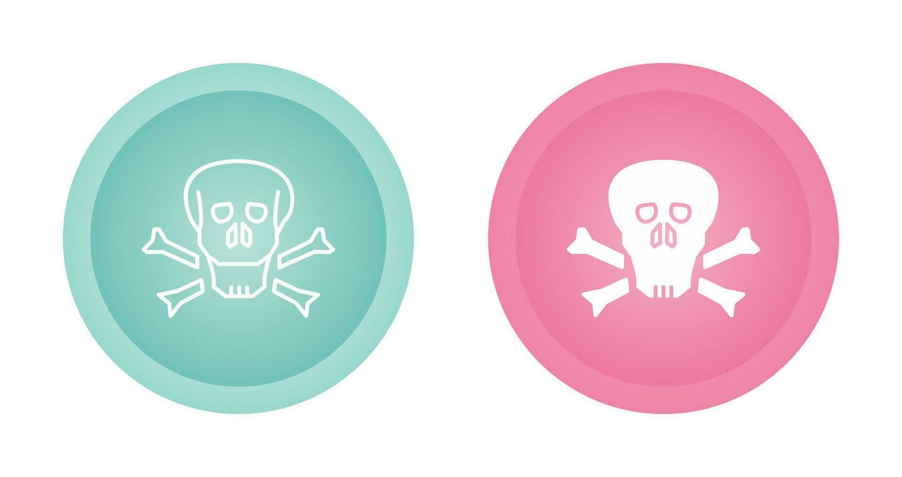 icono de vector de calavera