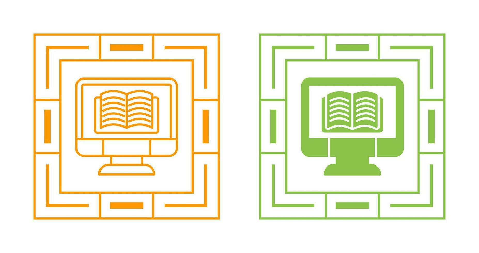 Online Learning Vector Icon