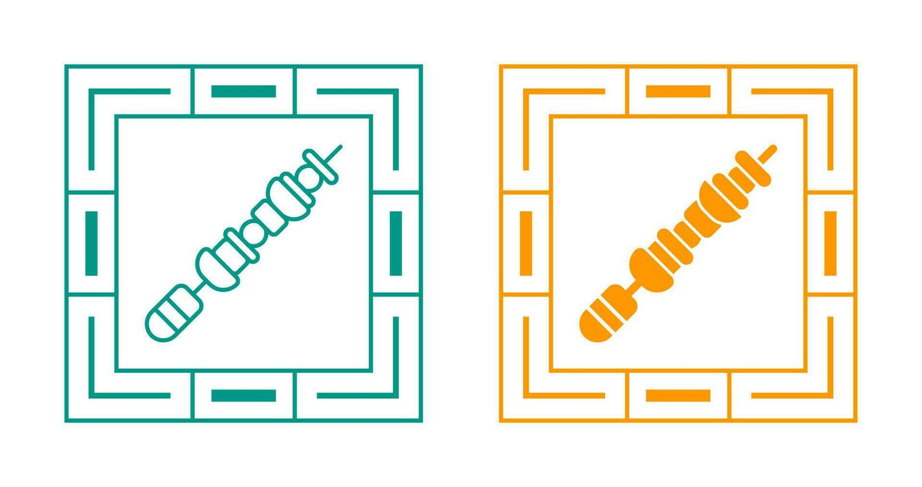 Skewers Vector Icon