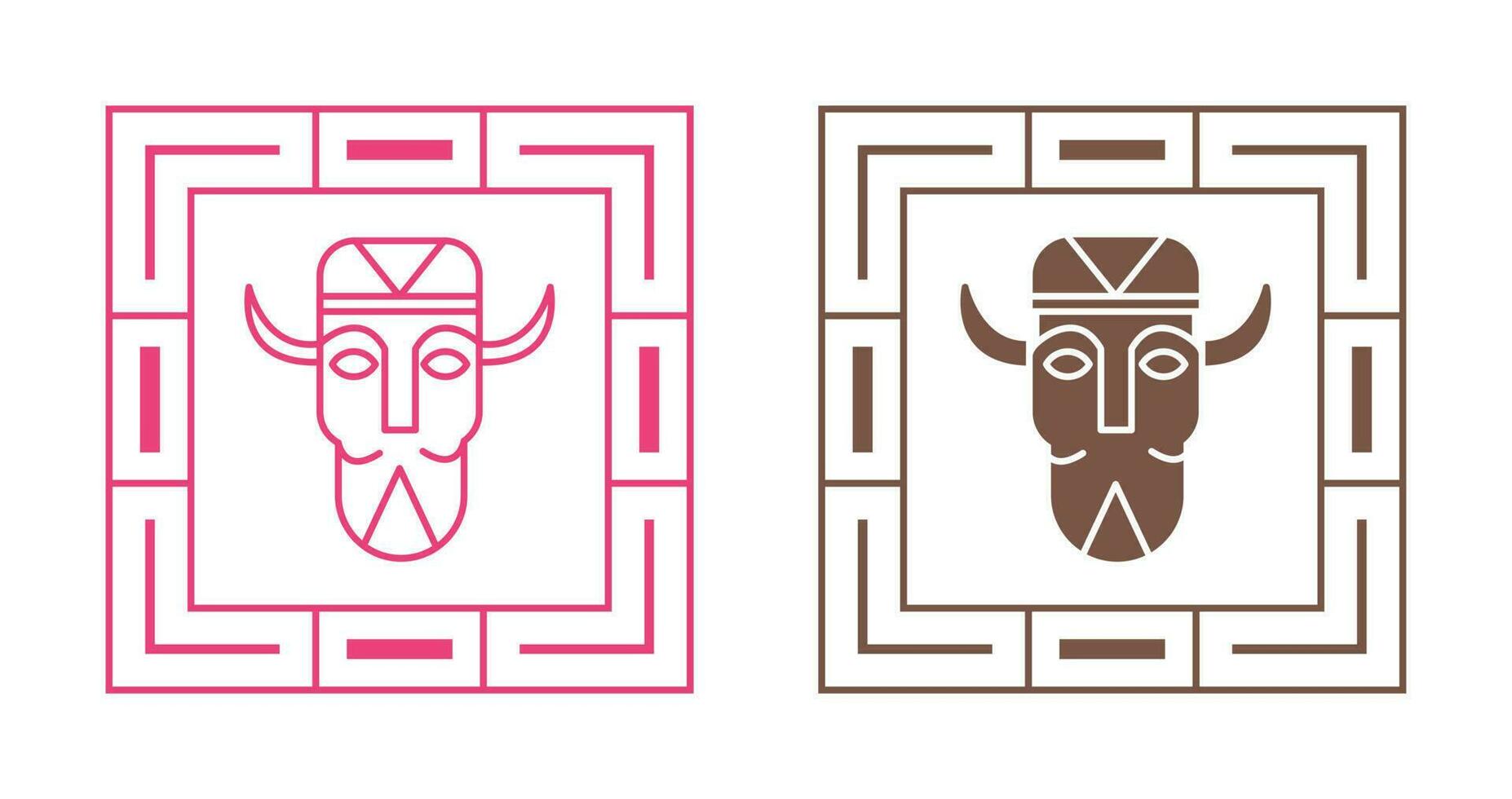 African Mask Vector Icon