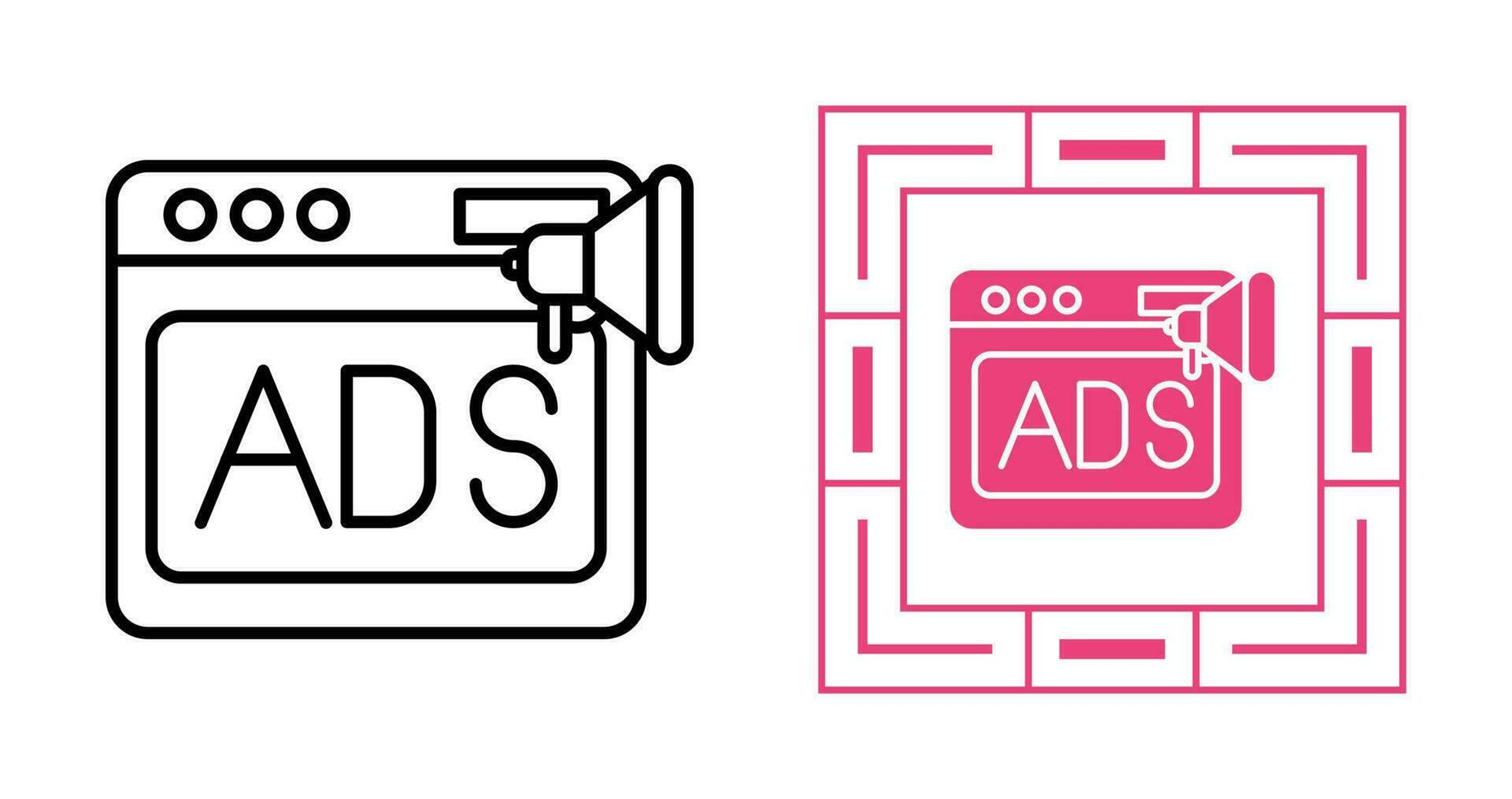 Native Advertising Vector Icon
