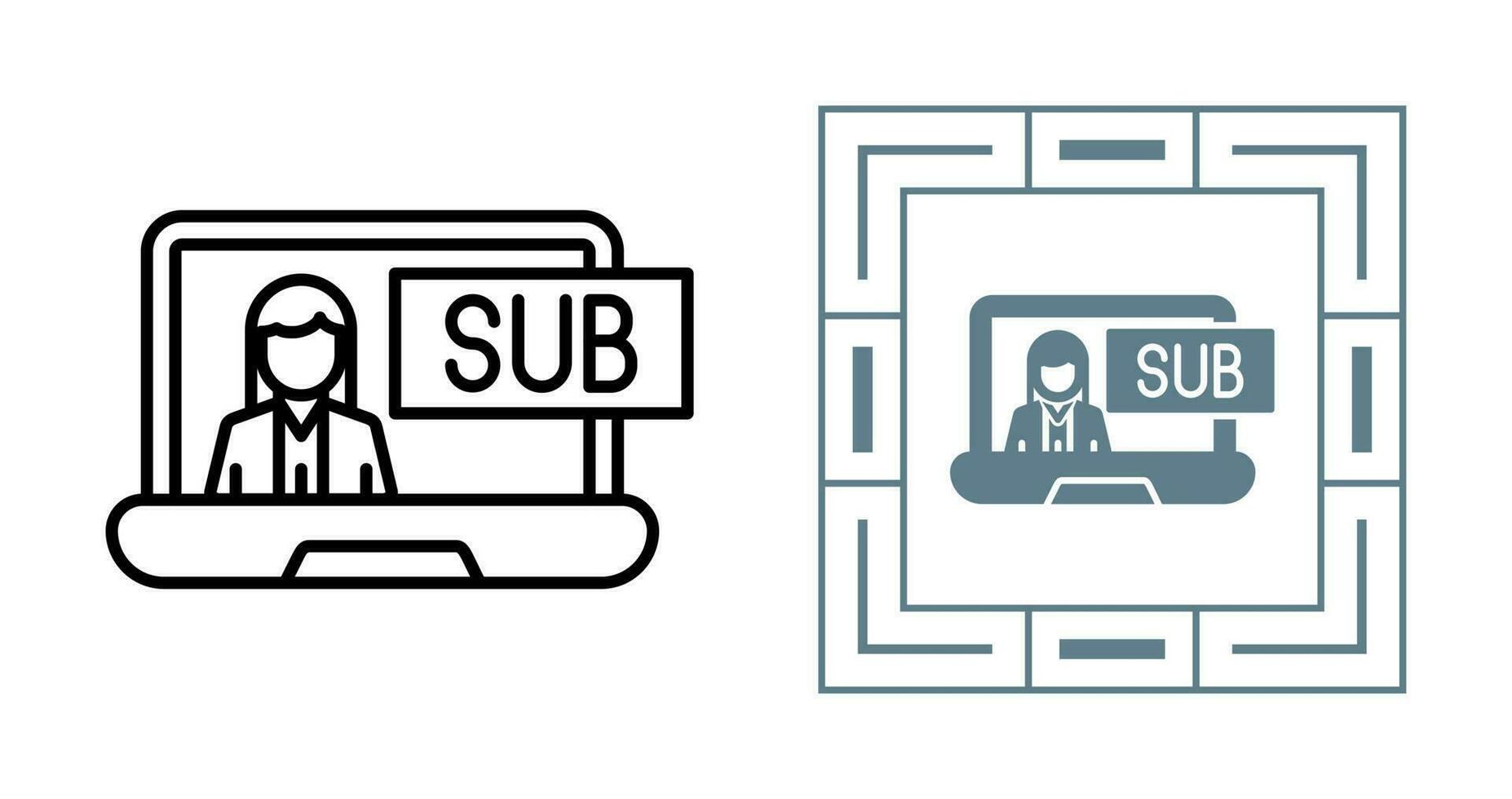 Subscriber Model Vector Icon