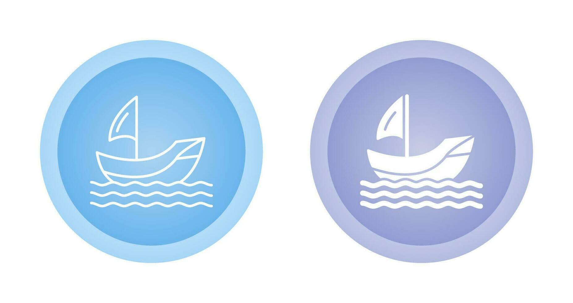 icono de vector de barco