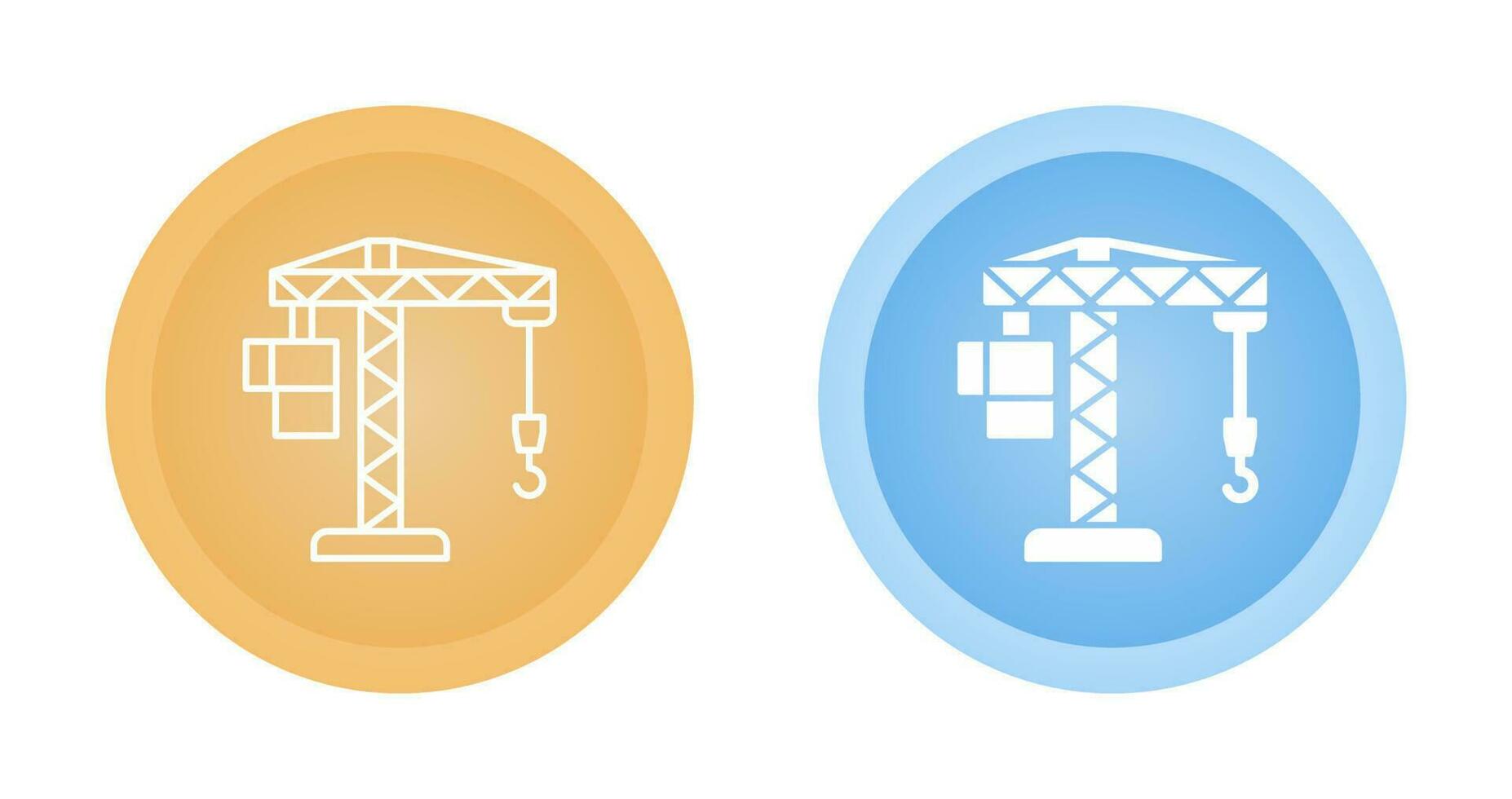 Crane Lifting Vector Icon