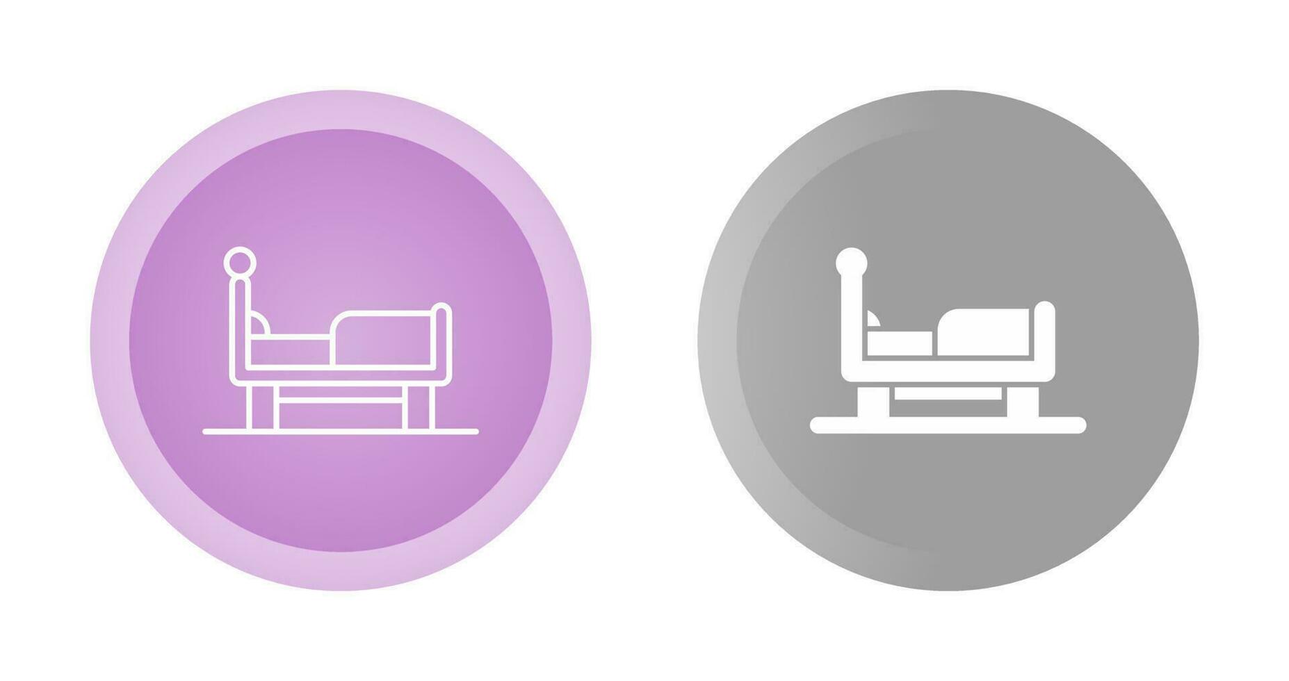 icono de vector de cama