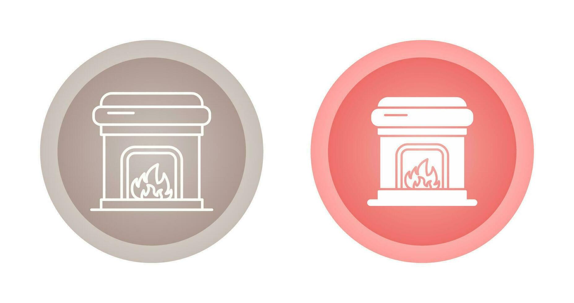 Fireplace Vector Icon