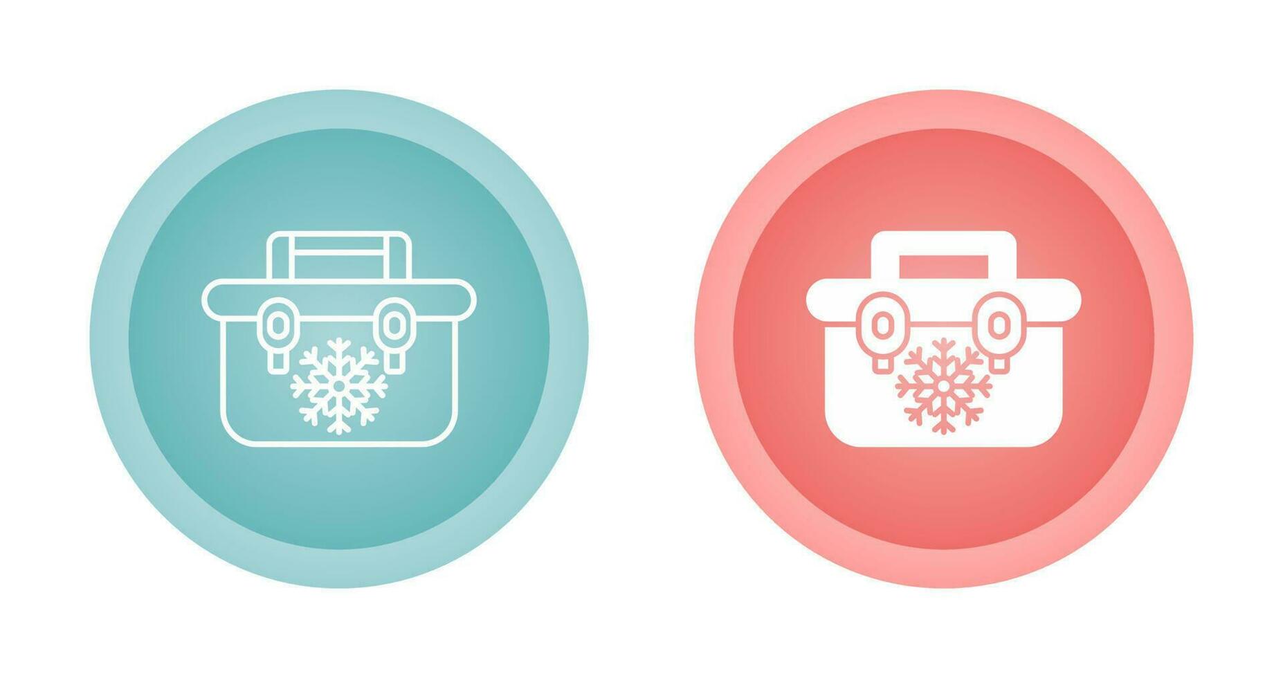 Portable Fridge Vector Icon