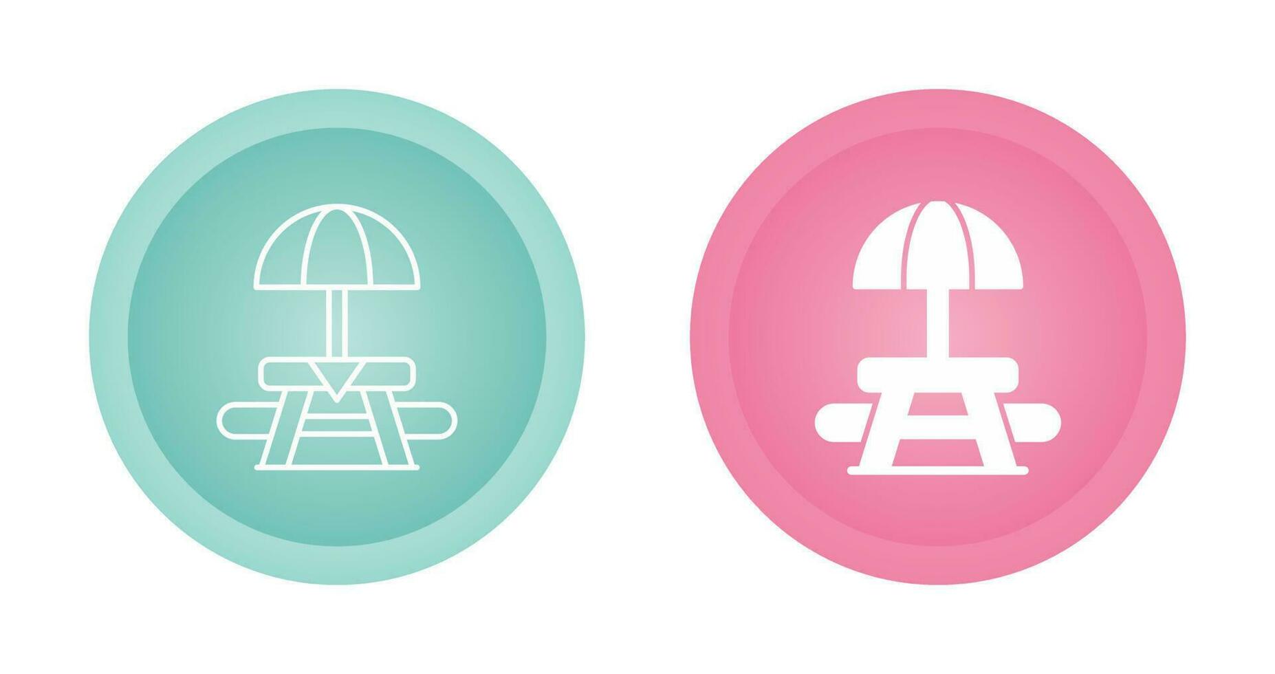 Picnic Table Vector Icon