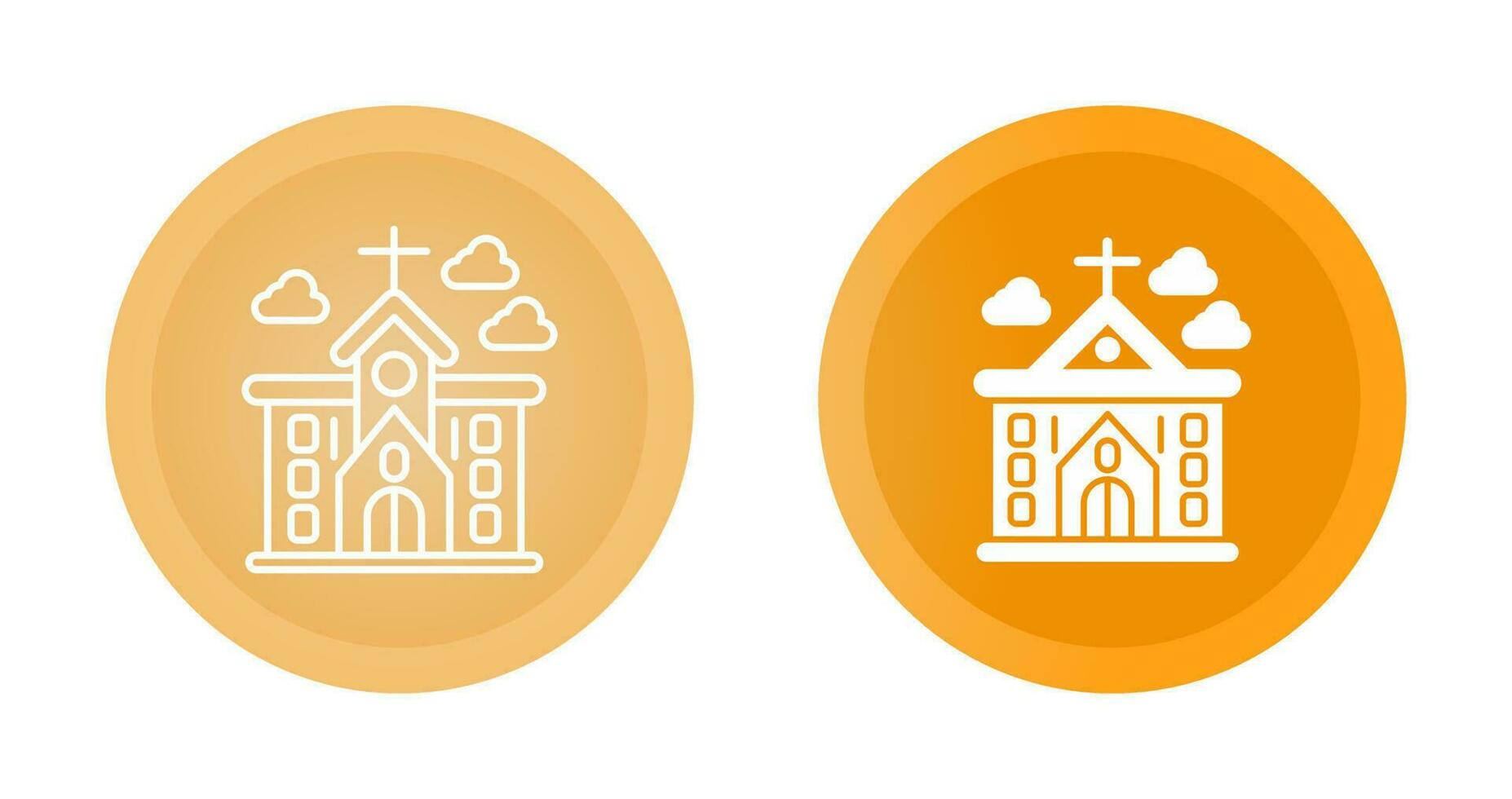 icono de vector de iglesia