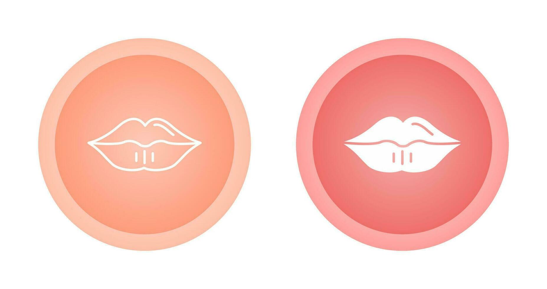 icono de vector de labios