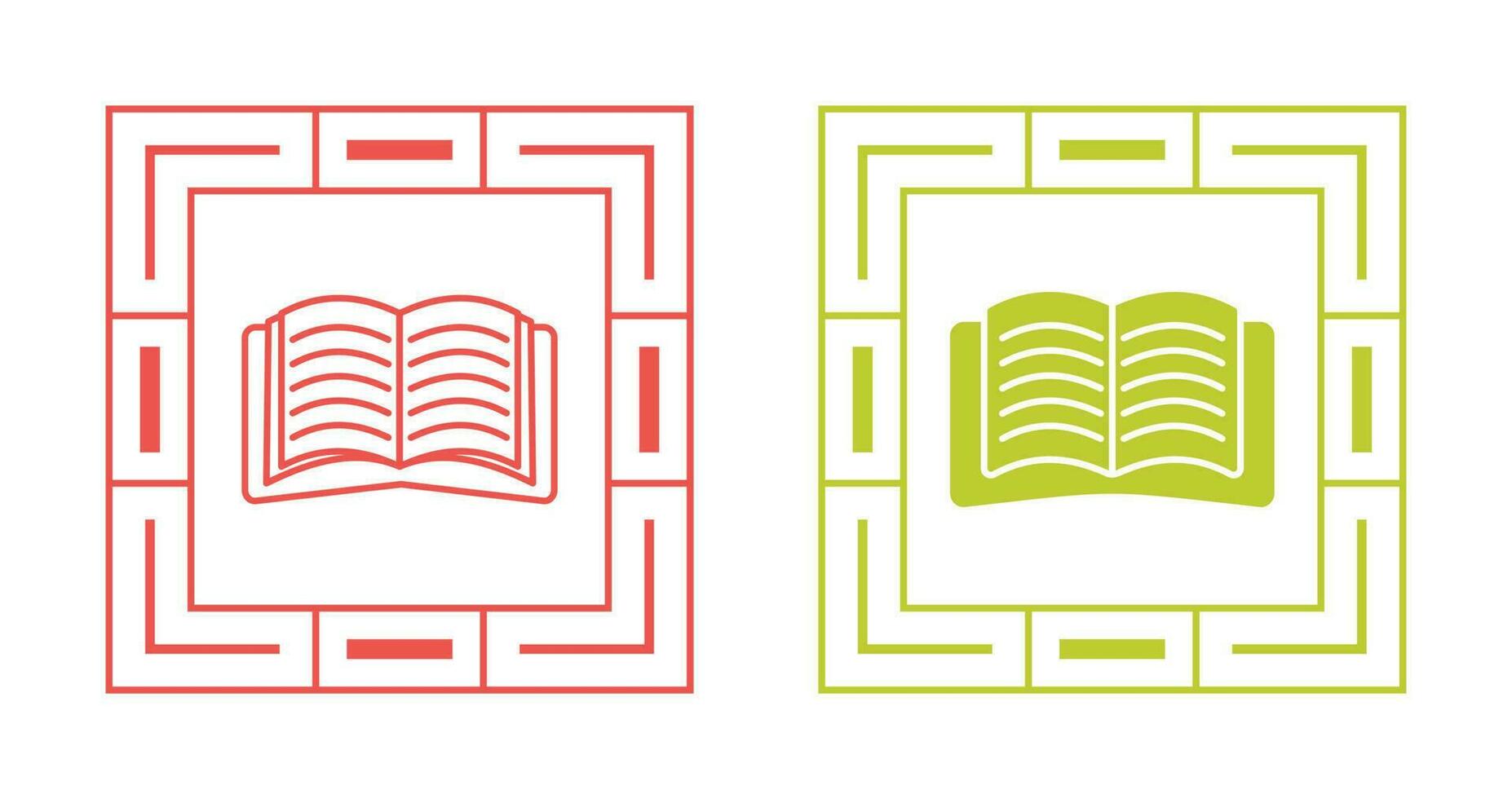Open Book Vector Icon