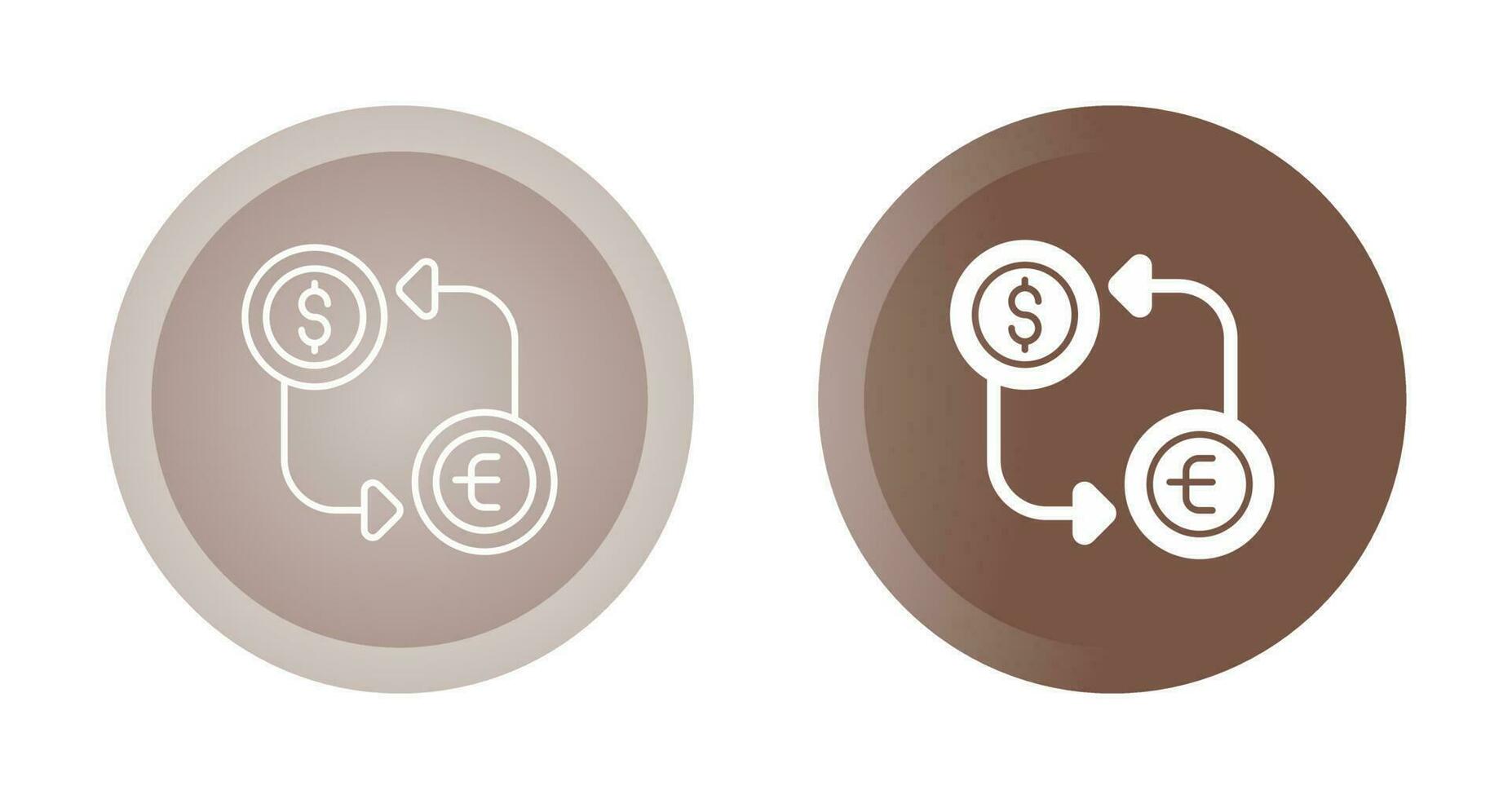 icono de vector de cambio de moneda