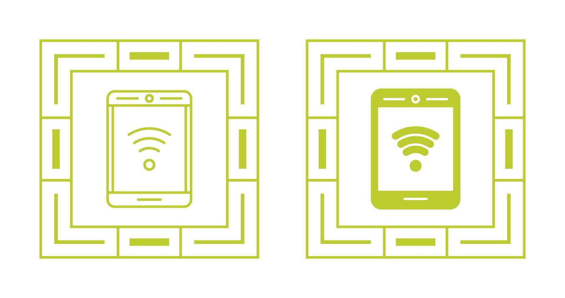 Phone With Signal Vector Icon