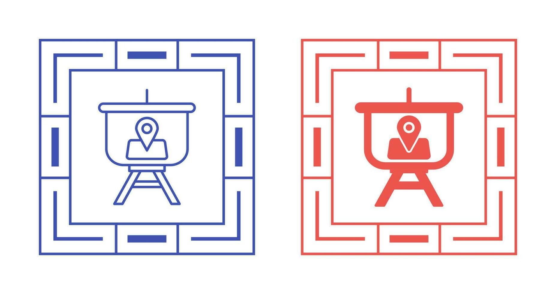 Location Presentation Vector Icon